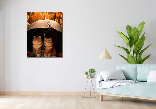 Obraz 70x90cm Jesienny Koci Schron na Arena.pl