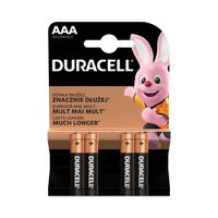4x Bateria alkaliczna AAA (LR3) 1.5 V Duracell