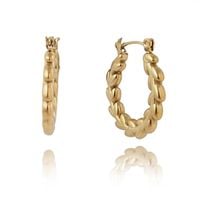 Kolczyki Ze Stali Szlachetnej Platerowane 14K Złotem Kst3264