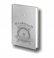 Planer TWÓJ TEKST IMIĘ ksiażkowy kalendarz A5 złoty srebrny 2026 grawer