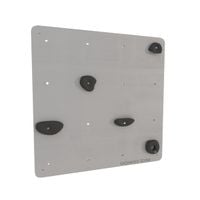 ścianka wspinaczkowa kwadrat 1 szary - chwyty czarne