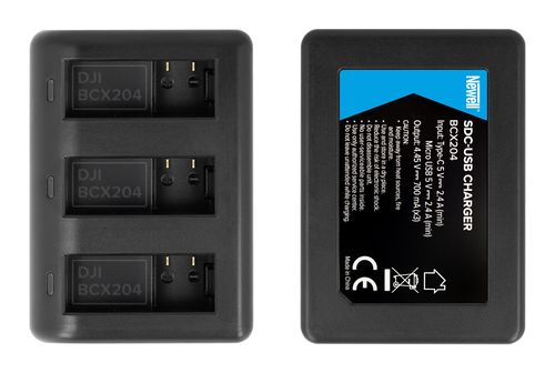 Ładowarka trzykanałowa Newell SDC-USB do akumulatorów BCX204 do Osmo Action na Arena.pl