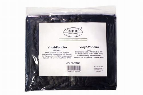PONCHO WINYLOWE PRZECIWDESZCZOWE MFH CZARNE na Arena.pl