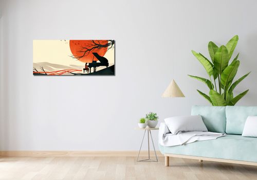 Obraz 100x40cm Pianistka na Arena.pl