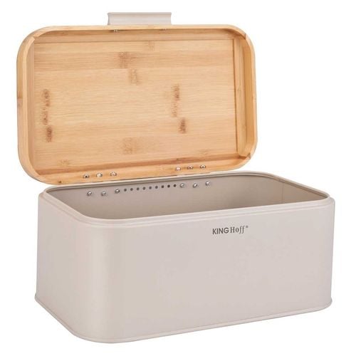 chlebak stalowy z babusową pokrywą kinghoff kh-1928 na Arena.pl