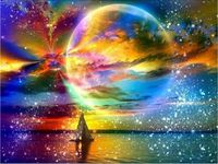 ZESTAW HAFT DIAMENTOWY, OBRAZ, MOZAIKA