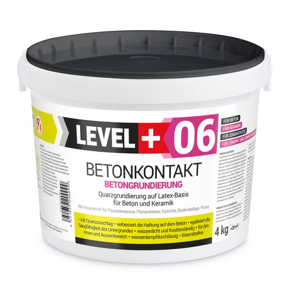 Grunt Betonkontakt 4kg Pod Tynki Level+06 zdjęcie 1