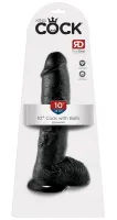 pipedream king cock 25 cm czarny - model anatomiczny z przyssawką