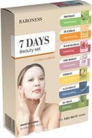 Baroness ZESTAW MASEK w płachcie do TWARZY na 7 dni x 21 g| KOREAŃSKA