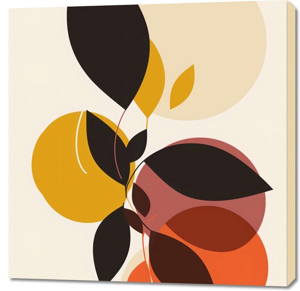 Obraz 90x90cm Brzask Złota zdjęcie 1