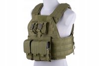 2X Kamizelka Taktyczna PLATE CARRIER GFC Ładownice AK/Beryl/GROT MOLLE Oliv