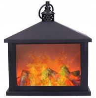 KOMINEK LED LAMPION RUCHOMY PŁOMIEŃ OGIEŃ LATARNIA EFEKT PŁOMIENIA 3D