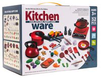 Zestaw Garnków Z Kuchenką Czerwone + Akcesoria