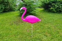 Figura ozdobna  FLAMING DUŻY różowy H: 90cm