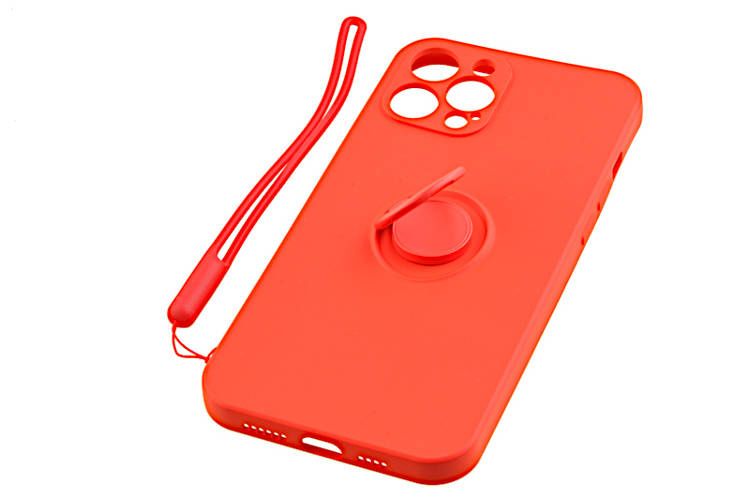 Etui Pastel Ring do Apple iPhone 12 Pro Max czerwony zdjęcie 1