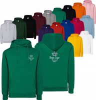 Damska bluza z kapturem kieszenią TWÓJ HAFT LOGO firmowa reklamowa 10 szt