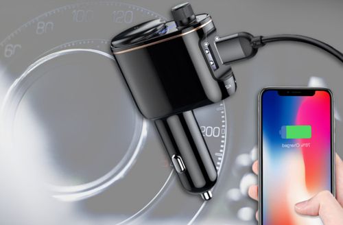 Transmiter FM do samochodu ciężarówki Baseus 2xUSB Bluetooth 4.2 na Arena.pl