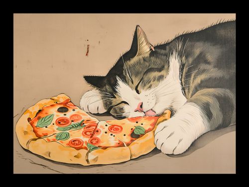 Plakat 18x13cm Pizza Dla Kota na Arena.pl
