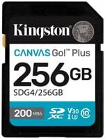 Karta SD Kingston 256GB SDXC Canvas Go! Plus Gen4 200MB/s C10 UHS-I U3 V30