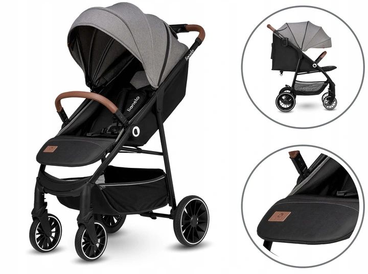 Wózek Spacerowy Lekki Lionelo Alexia Duże Koła zdjęcie 2