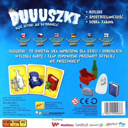 Dynamiczna gra dla dzieci na refleks - Duuuszki Bądź szybki jak błyskawica! na Arena.pl