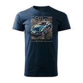Koszulka z Porsche Carrera 911 męska granatowa REGULAR S