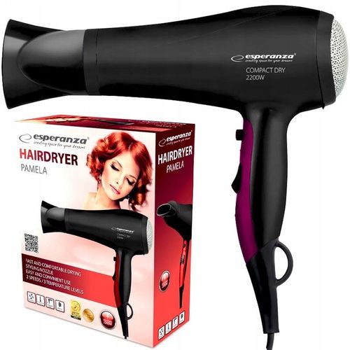 SUSZARKA DO WŁOSÓW ZIMNY NAWIEW + KOŃCÓWKA 3 TRYBY 2200W na Arena.pl