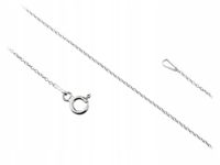Krótki Srebrny Cienki Damski Klasyczny Łańcuszek Ankier 1,2mm Choker 38 cm