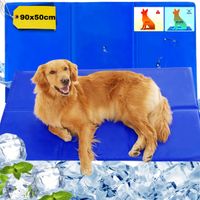 NIEBIESKA MATA CHŁODZĄCA 90X50 DLA PSA KOTA ZWIERZĄT LEGOWISKO ŻELOWA GRUBA