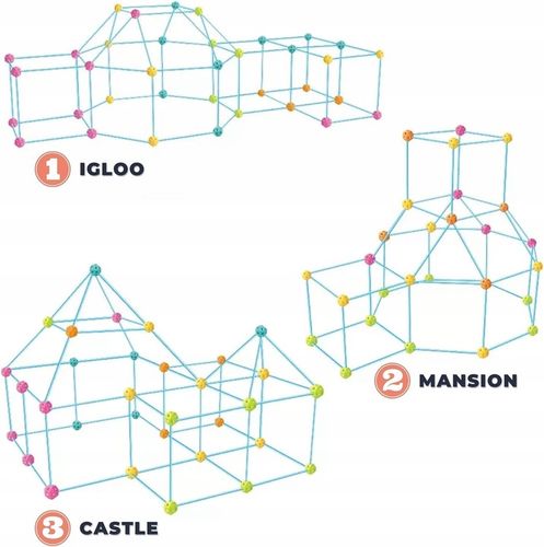 SŁOMKI KLOCKI KONSTRUKCYJNE DUŻE DO BUBOWANIA BAZY 340 elem. na Arena.pl