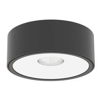 LAMPA sufitowa Neo Nero Slim Led / UFO Bianco Orlicki Design okrągła OPRAWA downlight LED 10W 3000K natynkowy czarny biały