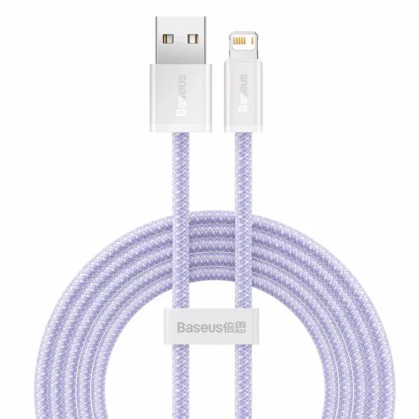 Kabel USB do Lightning Baseus Dynamic, 2.4A, 2m (Fioletowy) zdjęcie 1