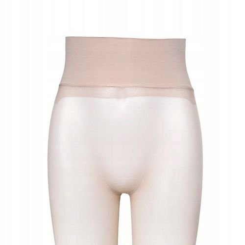 Rajstopy Bezszwowe Bezmajtkowe z Cieliste Beżowe 360° 8 den na Arena.pl