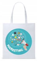 Torba Biała Eco Shopper Dla Marketingowca Prezent Z Nadrukiem Ze Zdjęciem