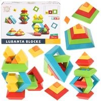 Klocki Konstrukcyjne Kreatywne  Lubanta Figury Geometryczne Przestrzenne