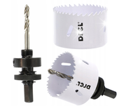 Otwornica 51mm z adapterem koronka do drewna gipsu płyt DREL