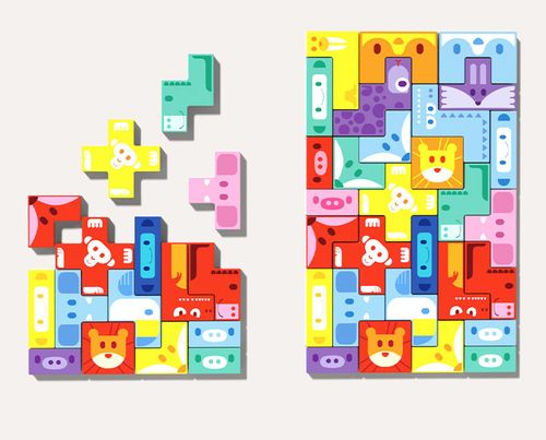 gra logiczna zręcznościowa klocki balansujący statek arka noego tetris na Arena.pl