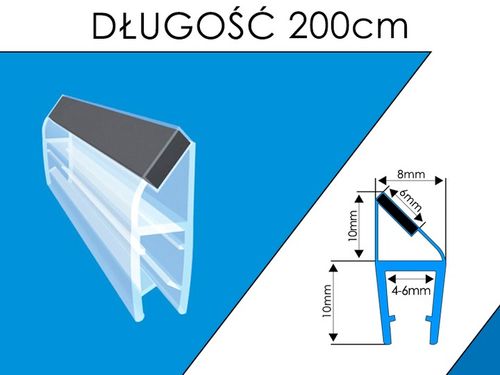 U7 USZCZELKA MAGNETYCZNA DO KABINY PRYSZNICOWEJ DO DRZWI Z MAGNESEM na Arena.pl