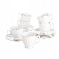 Filiżanki do espresso MariaPaula Złota Linia 100 ml 6 szt.