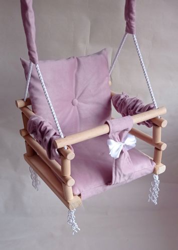 HUŚTAWKA 3w1 DLA DZIECI RÓŻOWY do domu ogród pokój na Arena.pl