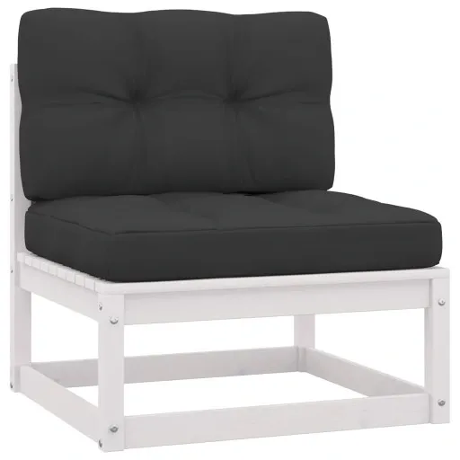 3-osobowa sofa z poduszkami, lite drewno sosnowe zdjęcie 2