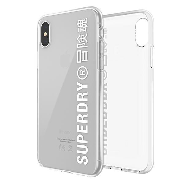 superdry snap iphone x/xs clear casebiały/white 41576 zdjęcie 2
