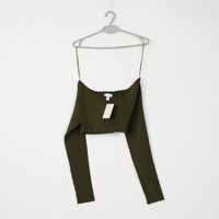 BLUZKA DAMSKA ZIELONA CROP TOPSHOP R. 36