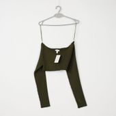 BLUZKA DAMSKA ZIELONA CROP TOPSHOP R. 36