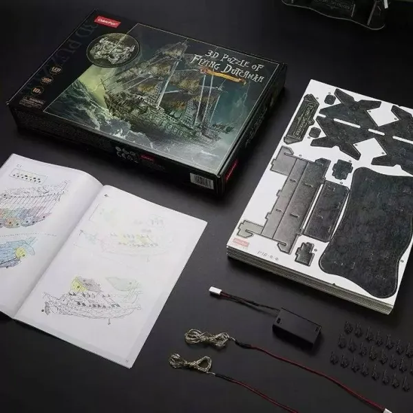 Puzzle 3D 360 elementów. Latający Holender (wersja LED) zdjęcie 6