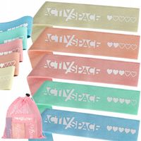 HIP BAND mini Gumy taśmy oporowe Materiałowe do ćwiczeń fitness zestaw