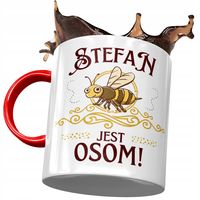 Kubek Czerwony Dla Stefana Męża Kolegi Prezent Z Nadrukiem Ze Zdjęciem