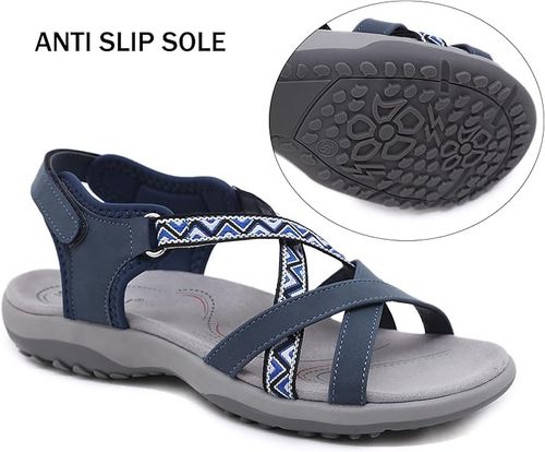 Sandały Damskie Letnie Gladiatorki na Rzep Kolorowe Wzory Rozmiar 38 na Arena.pl