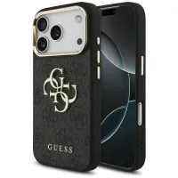 etui guess 4g big 4g classic logo na iphone 17 pro - czarno-złote