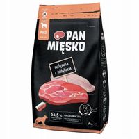 Pan Mięsko Karma sucha dla psa CIELĘCINA INDYK WARZYWA Średnie rasy M 9kg